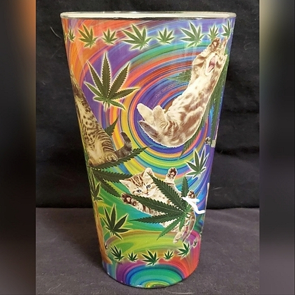 Cats and WEEEd Pint Glass NEW - Picture 3 of 9